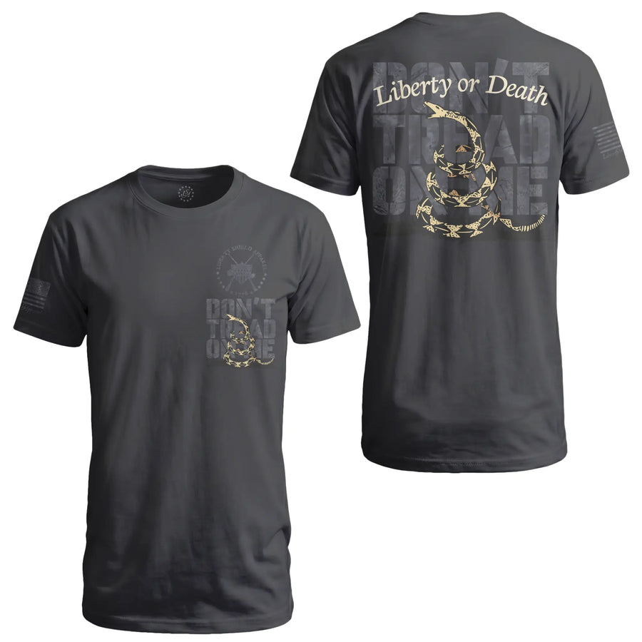 Gold Liberty or Death Patriotic - T-Shirt